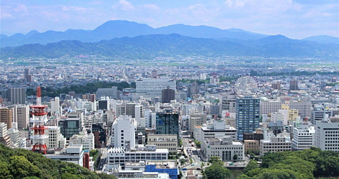 松山市の街並み